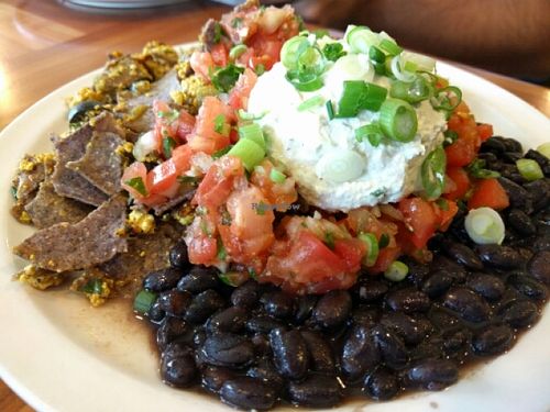 Chilaquiles Vegan Style at Morning Glory Cafe in Eugene