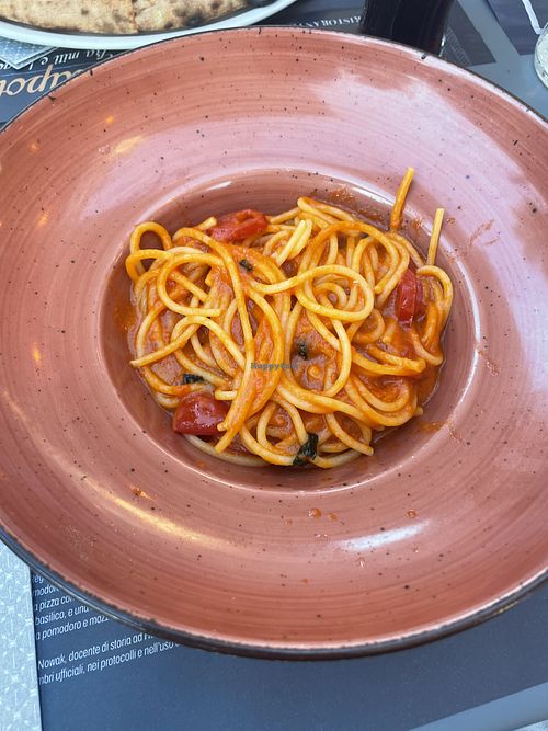 Tomato pasta (not on menu)  at Zero Nodi in Rome