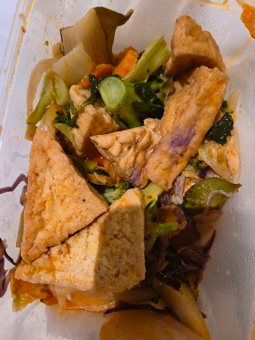 Red thai curry at Thai Vegan Kitchen in Helsinki