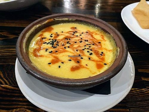 Creamed corn soup at Saffron in Las Vegas