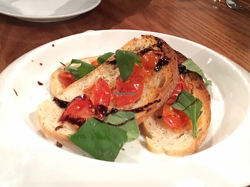 Bruschetta appetizer at Hectors Restaurant in Auckland