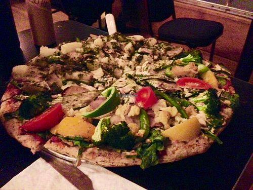 Half 3 P Pizza and Half Chef's Special at Pizza Research Institute in Eugene