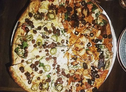 Half and half! at Pizza Research Institute in Eugene