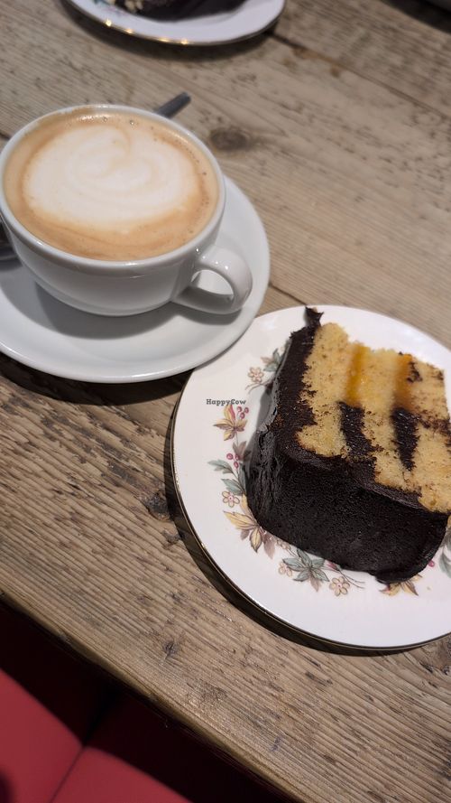 Jaffa cake cake. at Logie Steading in Forres
