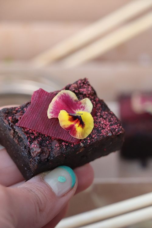 best brownie ever!!!! at Plushi in Cape Town