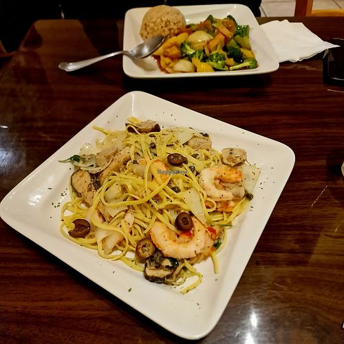 Seafood pasta at Simple Joy in Honolulu