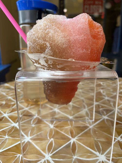 Tamarind, lychee, POG flavored ice   at Scandinavian Shave Ice in Kailua Kona