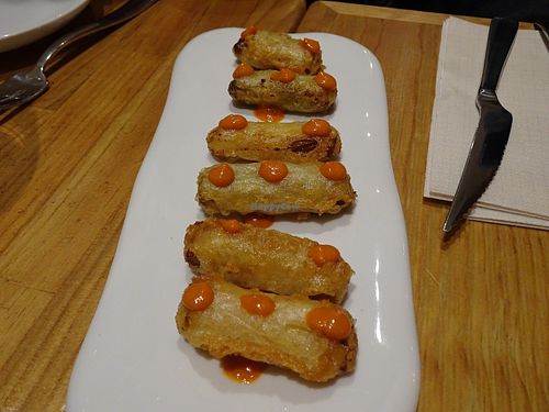 Puerros crujientes at Restaurante Al Margen in Bilbao