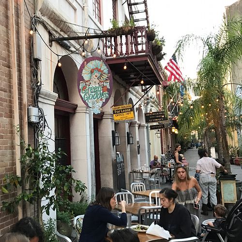 outside at Green Goddess in New Orleans