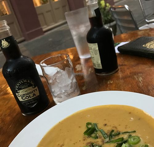 soup & cola at Green Goddess in New Orleans