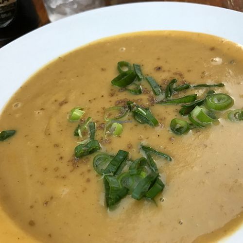 parsnip soup at Green Goddess in New Orleans