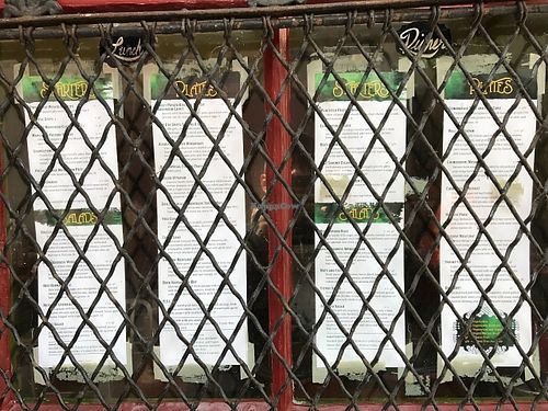 menu at Green Goddess in New Orleans