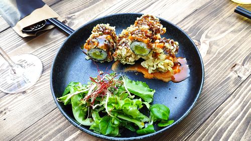 Rice rolls at GAO Vegan in Leipzig