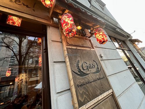 sign  at GAO Vegan in Leipzig