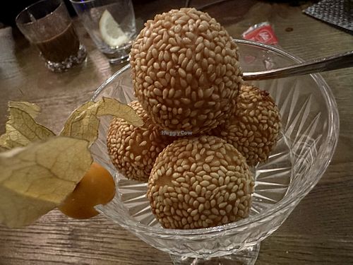 sesame balls  at GAO Vegan in Leipzig
