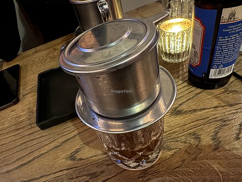 coffee — MUST ASK FOR VEGAN (!)  at GAO Vegan in Leipzig