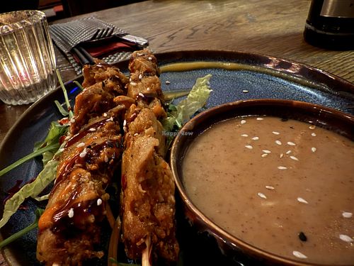 saté #Veganuary at GAO Vegan in Leipzig