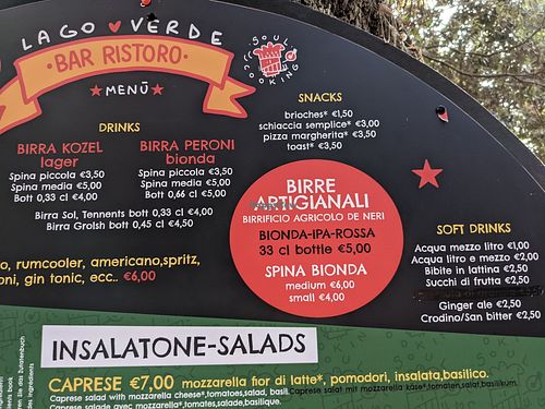 Snacks at Lago Verde in San Vincenzo