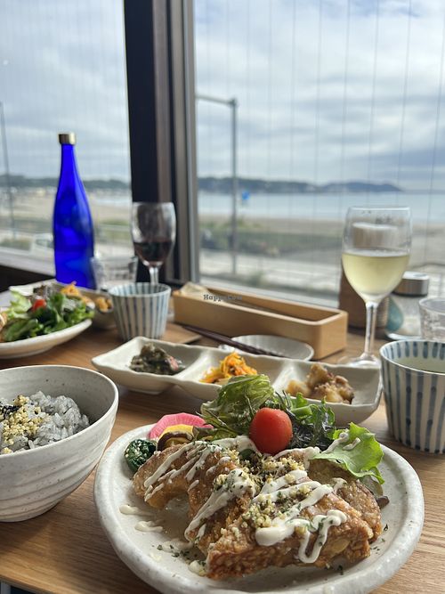 Vegan lunch set  at Magokoro in Kamakura