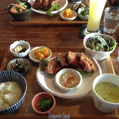 Vegan Lunch Set (changes daily) at Magokoro in Kamakura