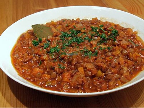 Lentil stew at Prasadam in Zagreb