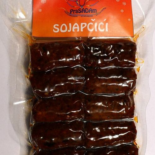 Soy chevaps at Prasadam in Zagreb