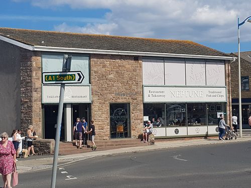 Exterior at Neptune Fish Restaurant in Seahouses