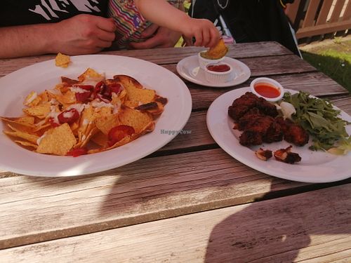 Nachos and buffalo cauliflower at Glen Parva Manor in Glen Parva