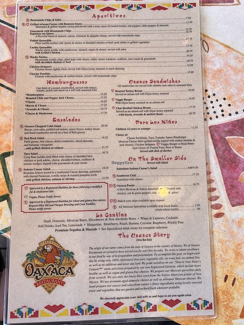   at Oaxaca Restaurant in Sedona