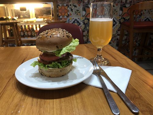 Amazing vegan burgers!  at La Nini Deli in Hangzhou