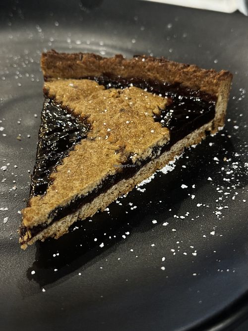 Vegan berry tart  at Atabey Condado in San Juan