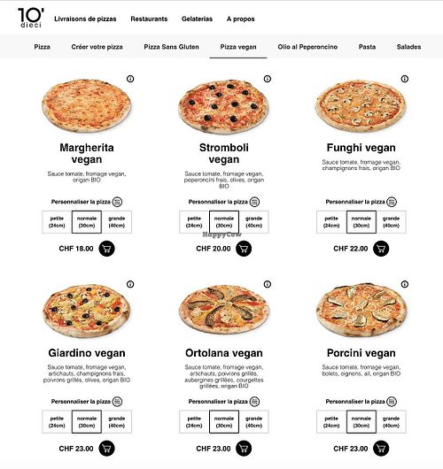   at Dieci Pizza in Geneva