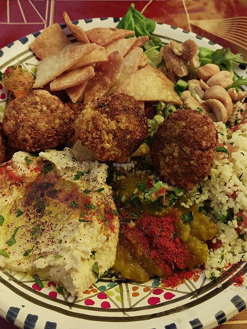 Vegano plato combinado at El Patio in Albir