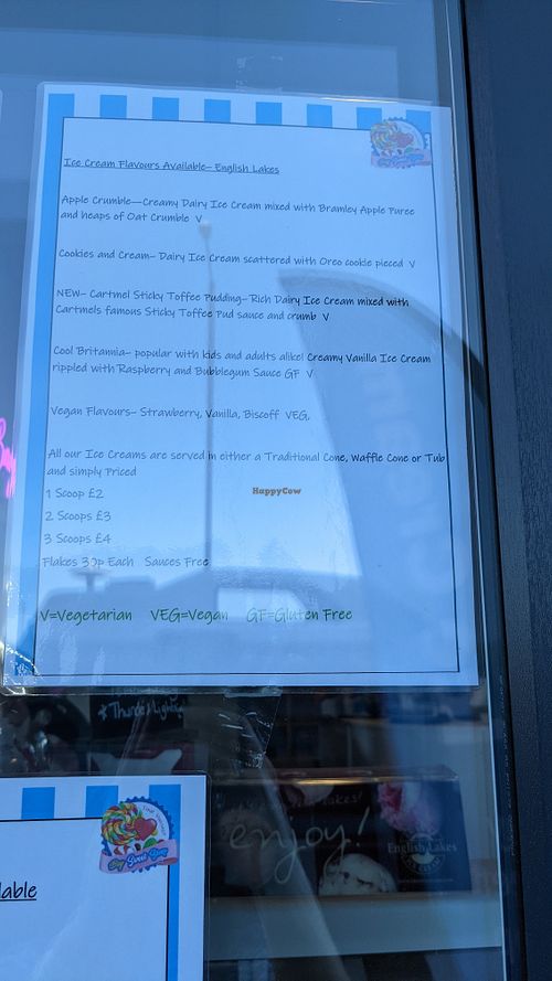 Vegan Ice Cream at Bay Sweet Shop in Morecambe