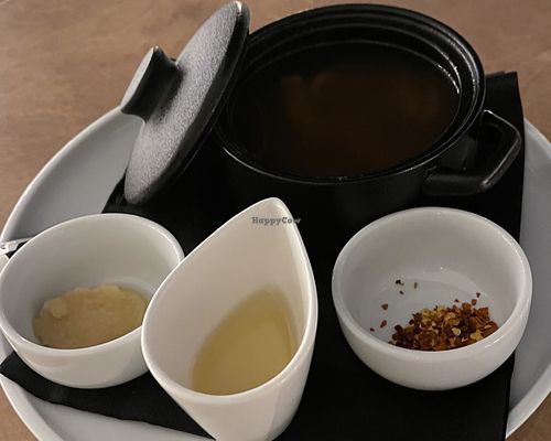 Greek Patsas soup  at 5SENSES Restaurant in Santorini