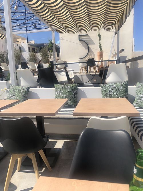 Sooo relaxing   at 5SENSES Restaurant in Santorini