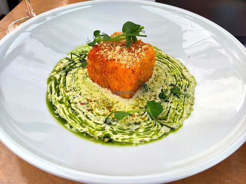 Polenta at 5SENSES Restaurant in Santorini