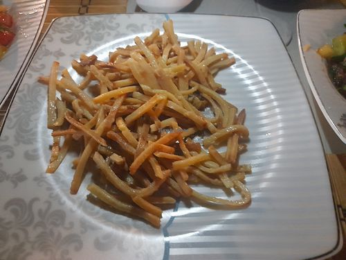 Chickpea pasta at Fatma Sultan in Antalya