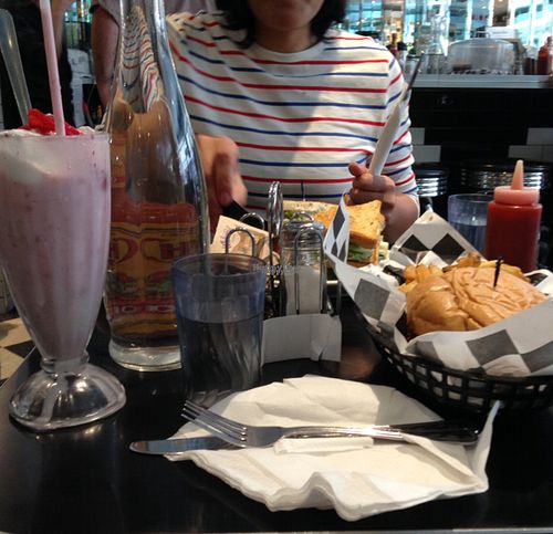 best shake ever! at Champs Diner in Brooklyn