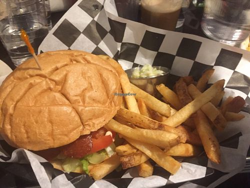 amazing dinner at Champs Diner in Brooklyn