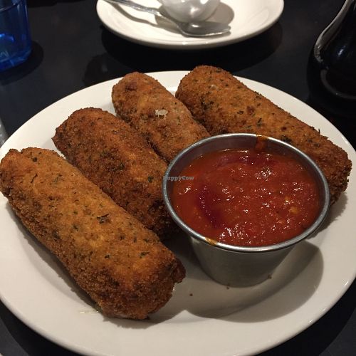 Mozzarella sticks - amazingly good! at Champs Diner in Brooklyn