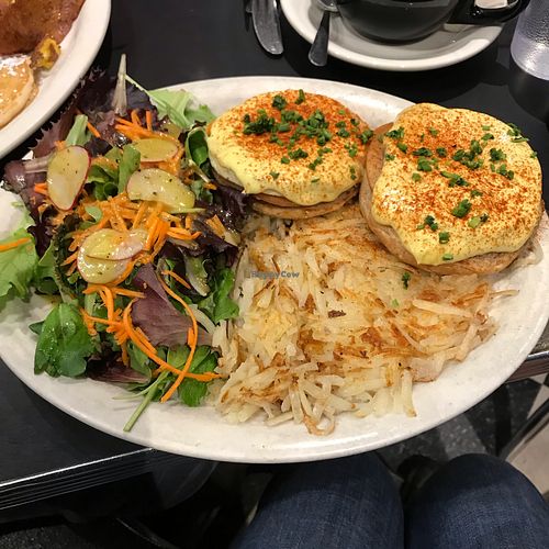 Benedict at Champs Diner in Brooklyn