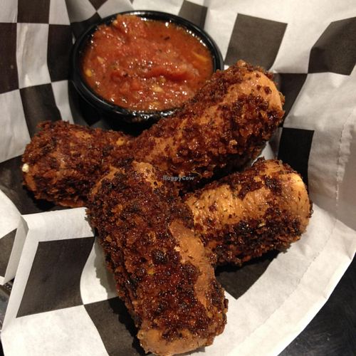 mozzarella sticks  at Champs Diner in Brooklyn