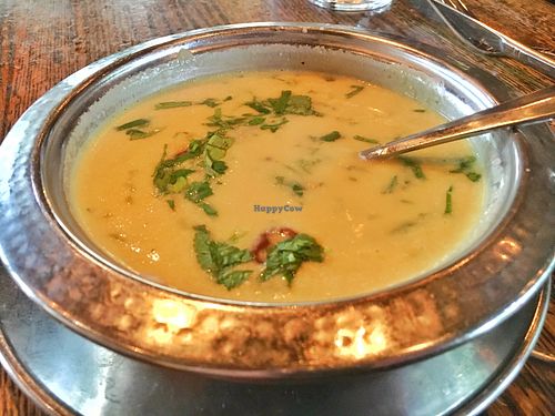 Mulligatwanny Soup at Ambrosia India Bistro in Monterey