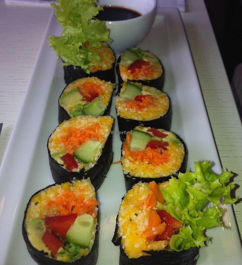 Raw sushi at Botanique in Vilnius