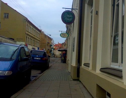 RawRaw and Vegcafe have same entrance at Botanique in Vilnius