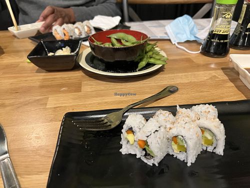 Lots of options for everyone. Husband is not vegan.  at Jjanga in Las Vegas