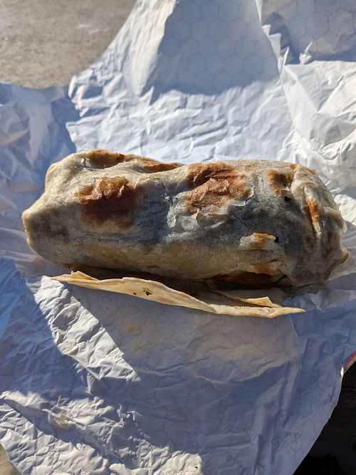 Mushroom burrito at The Taco Stand in Encinitas
