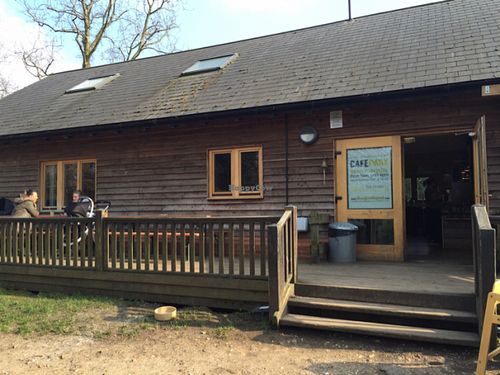 lots of seating outdoors at Cafe in the Park in Rickmansworth