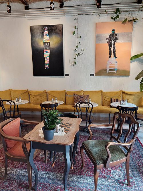 Inside at Papírkutya in Veszprem